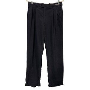 Cosani Riley Dress Pants Size 34 Pleated Front Straight Leg Wool Career Office